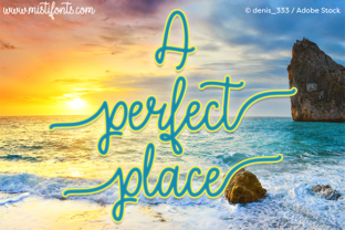 A Perfect Place: A Monoline Script Font for Modern Brand Identity