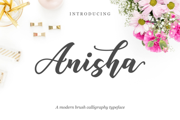 Anisha Script: Elevating Editorial Design with Modern Brush Typography
