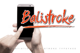 Balistroke: The Handmade Dry Brush Font for Crafters and Sellers
