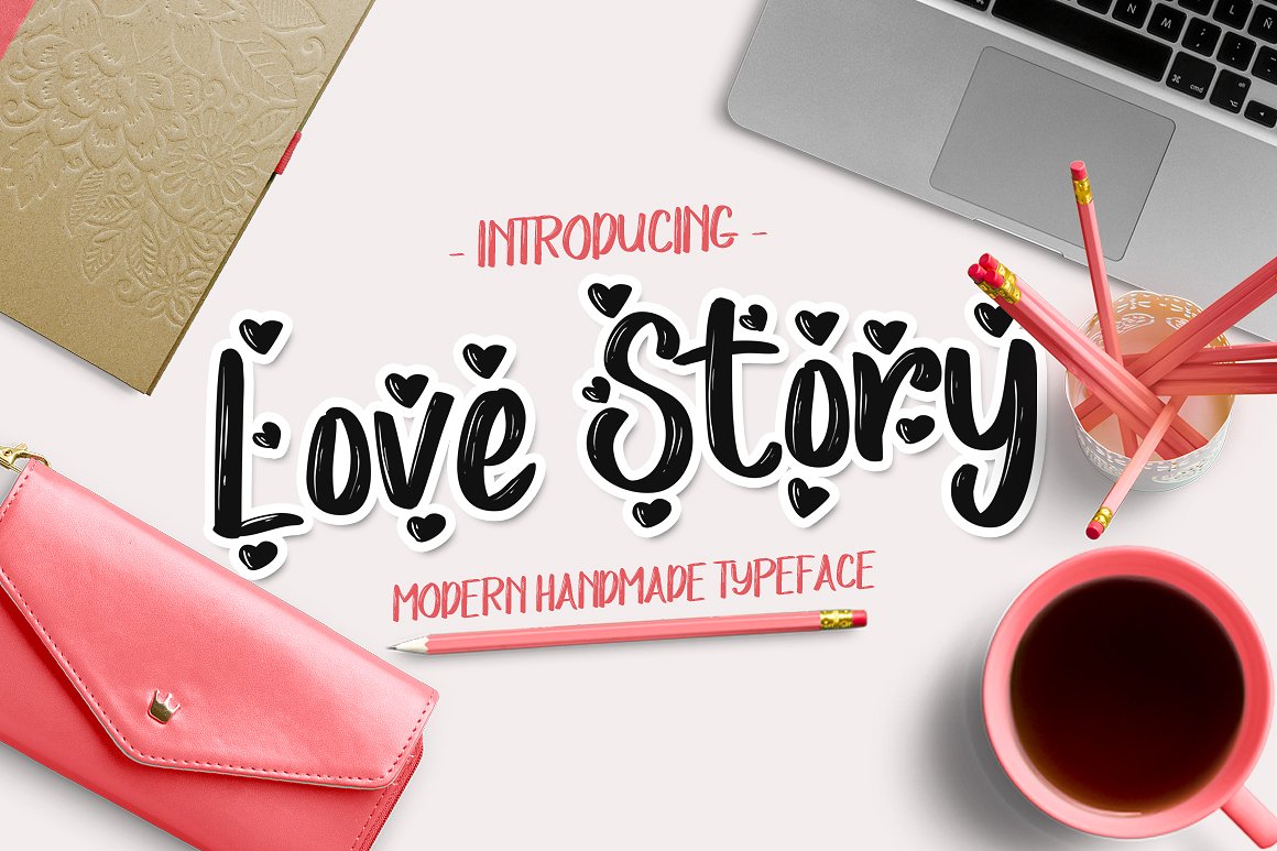 Love Story Typeface: A Handmade Script for Crafters and Sellers