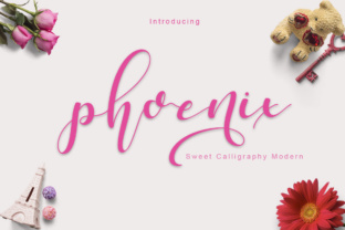 Phoenix Typeface: Elevating Brand Identity with Sweet Calligraphy