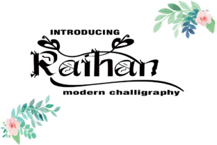 Raihan: A Modern Calligraphy Script Font for Handmade Brands