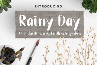 Rainy Day Typeface: A Calm Script Font for Handmade Brands