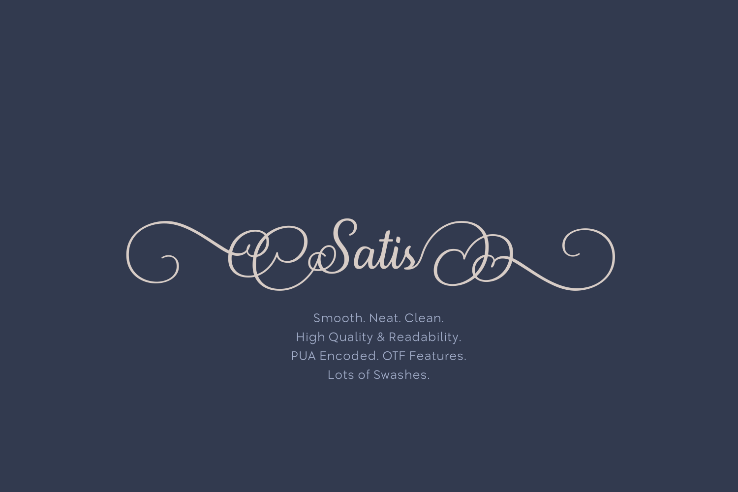 Satis: The Elegant Script Font for Modern Web Design