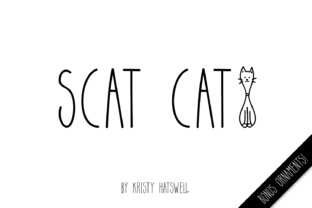 Scat Cat: A Tall, Skinny Decorative Typeface for Playful Branding