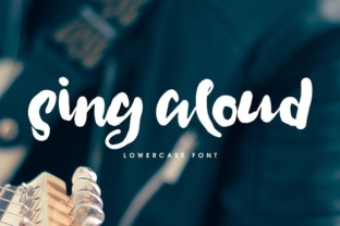 Sing Aloud: A Handcrafted Script Font for Creative Product Makers