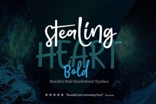 Stealing Heart Bold: A Modern Script Typeface for Digital Design