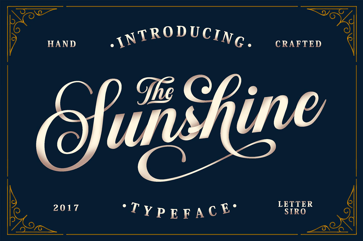 Sunshine Vintage Ornaments: A Script Font for Digital Branding