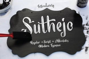 Suthejo: A Script Font for Polished Digital Branding
