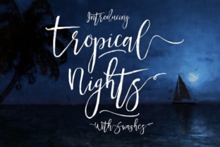 Tropical Nights Typeface: Elevate Your Handmade Brand Identity