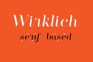 Wirklich: A Serif Script Font for Elegant Brand Identity